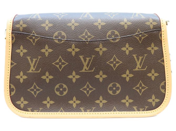 Borsa a tracolla Louis Vuitton Monogram Noir Diane NM PM Marrone - vista 3