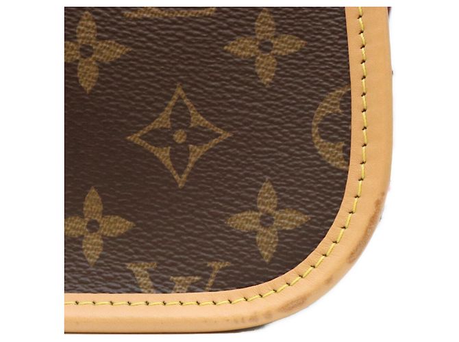 Borsa a tracolla Louis Vuitton Monogram Noir Diane NM PM Marrone - vista 9