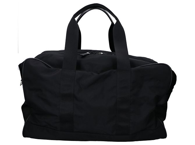 Borsa Boston 2-Way Prada Nylon x Saffiano Nero - vista 3