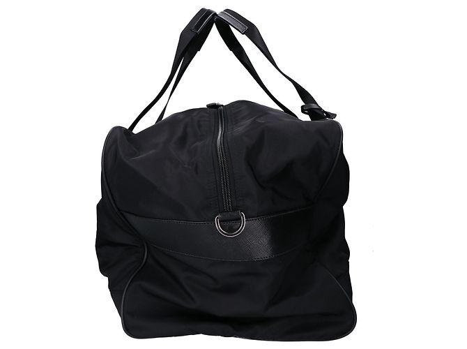 Borsa Boston 2-Way Prada Nylon x Saffiano Nero - vista 4