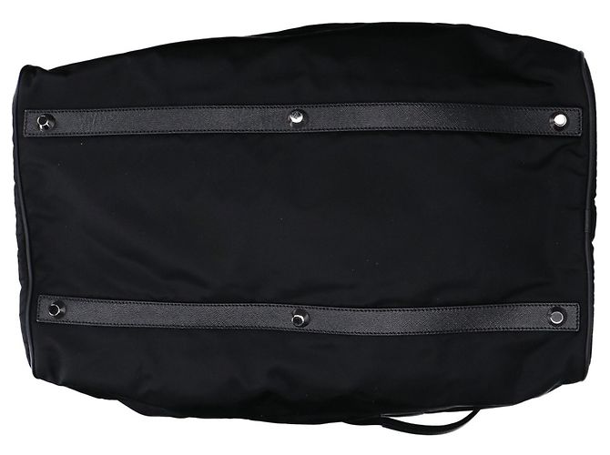 Borsa Boston 2-Way Prada Nylon x Saffiano Nero - vista 5