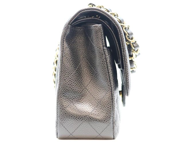 Borsa a tracolla Chanel A01112 in pelle Caviar Matelassé Nero - vista 4
