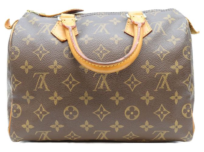 Borsa Boston Louis Vuitton Monogram Speedy 25 Marrone - vista 3