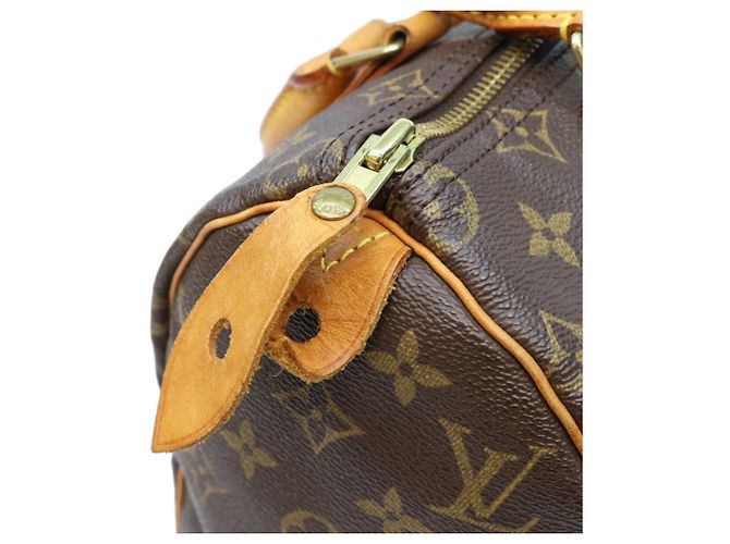 Borsa Boston Louis Vuitton Monogram Speedy 25 Marrone - vista 8