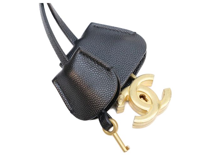 Borsa a tracolla Small Vanity Chanel A93342 CC Filigree Nero Blu - vista 9