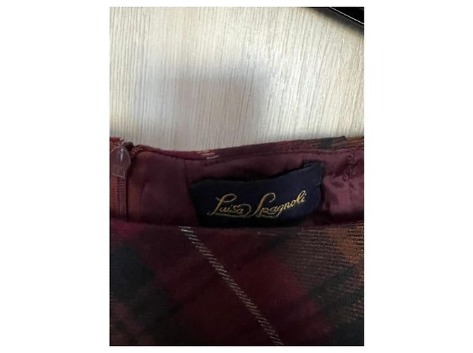 Luisa Spagnoli Schurwollkleid Tartan-Karo - Ansicht 2