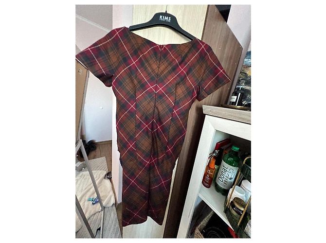 Luisa Spagnoli Schurwollkleid Tartan-Karo - Ansicht 3