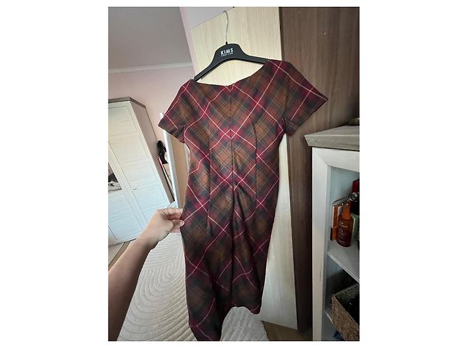 Luisa Spagnoli Schurwollkleid Tartan-Karo - Ansicht 4