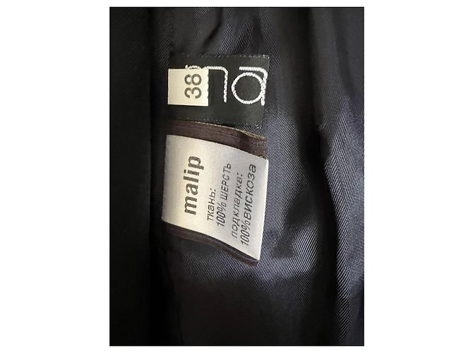 Maliparmi Malip Costume Smoking Garçon en Laine Bleu Marine Noir - vue 2