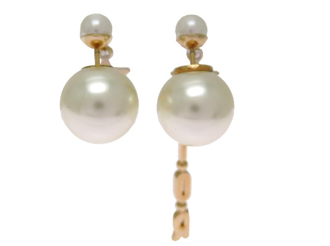 Orecchini a lobo Christian Dior placcati in oro - vista 3