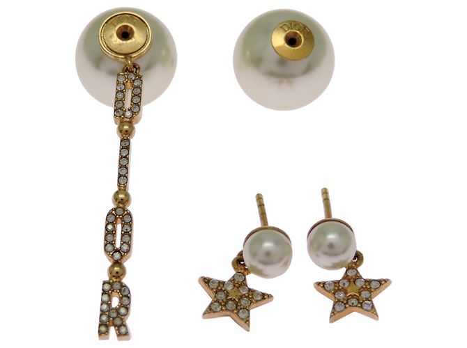 Orecchini a lobo Christian Dior placcati in oro - vista 4