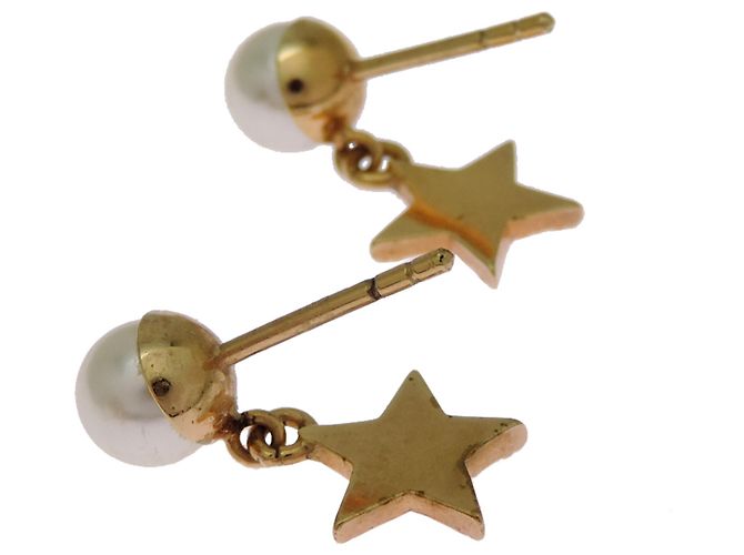 Orecchini a lobo Christian Dior placcati in oro - vista 5