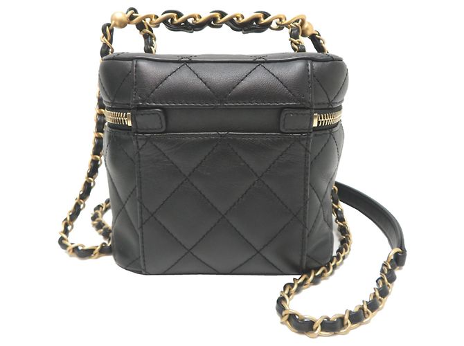 Borsa a tracolla Chanel Vanity da donna Nero - vista 2