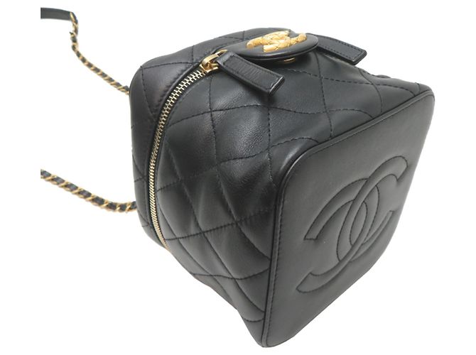 Borsa a tracolla Chanel Vanity da donna Nero - vista 3