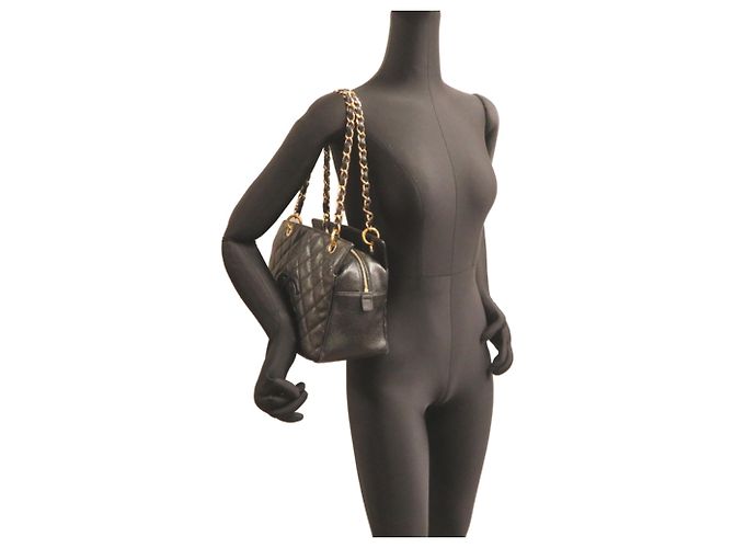 Borsa Tote Chanel Petite Timeless Nero - vista 9