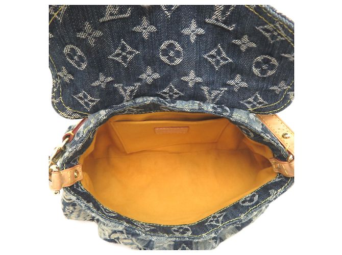 Borsa a tracolla Louis Vuitton Mini Pleaty Raye Blu - vista 6