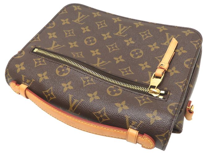 Borsa a mano Louis Vuitton Pochette Métis MM da donna Marrone - vista 4