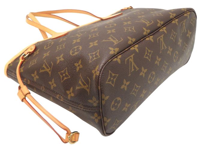 Borsa Tote Louis Vuitton Neverfull PM da donna Marrone - vista 3