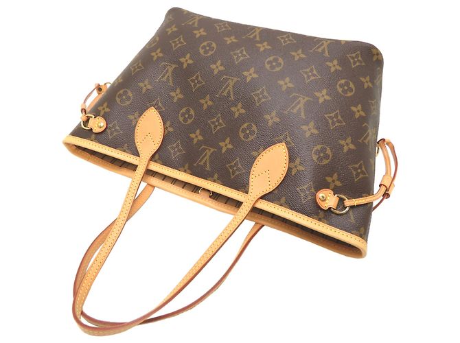 Borsa Tote Louis Vuitton Neverfull PM da donna Marrone - vista 4