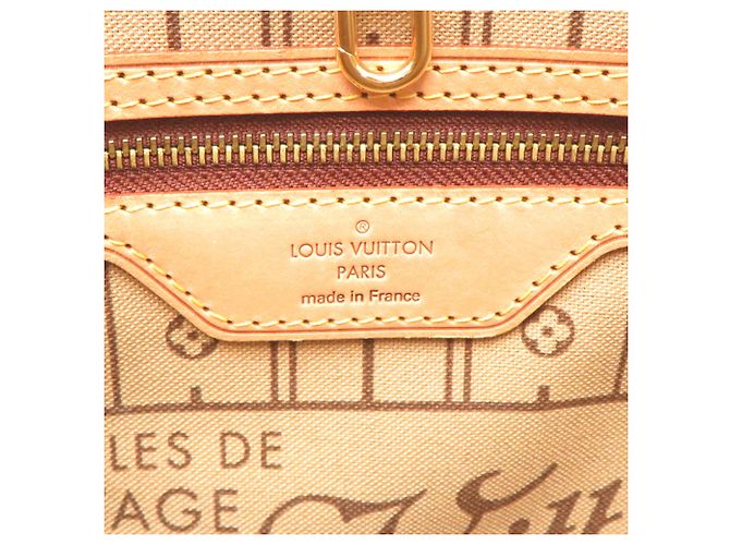 Borsa Tote Louis Vuitton Neverfull PM da donna Marrone - vista 7