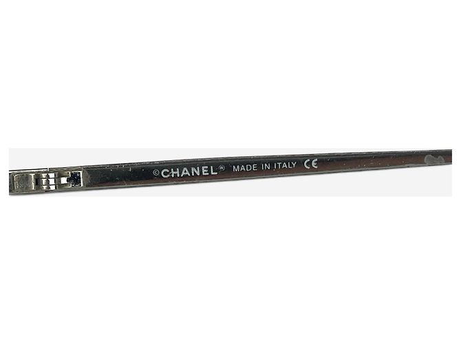 Occhiali da sole maschera shield aviator '4030' Chanel by Karl Lagerfeld anni 2000 Argento - vista 8