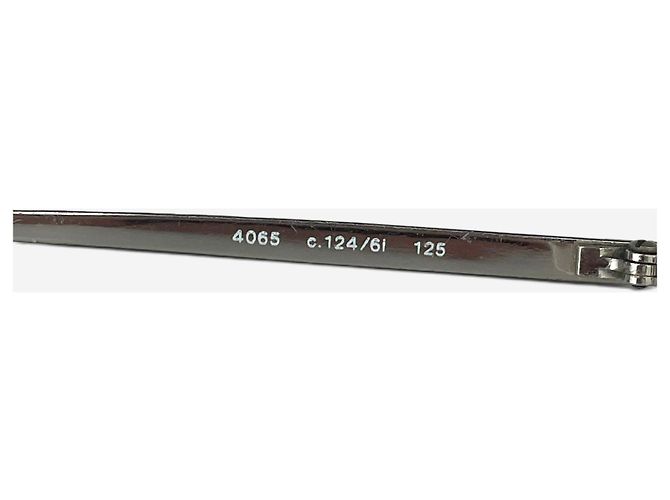 Occhiali da sole maschera shield aviator '4030' Chanel by Karl Lagerfeld anni 2000 Argento - vista 9
