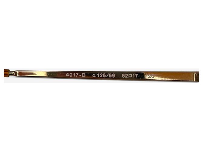 Gafas de sol Chanel 2000s Rimless '4017 D' CC Rhinestone Dorado - vista 9