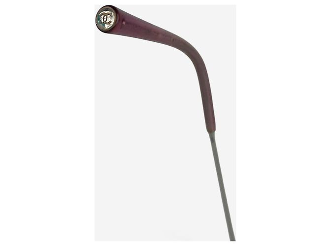 Gafas de sol Chanel 2000s Rimless '4017 D' CC Rhinestone Plata - vista 8