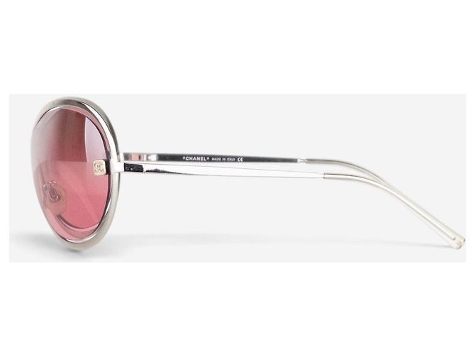 Occhiali da sole maschera shield aviator Chanel 2000s '4030' Rosa - vista 3