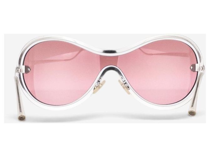Occhiali da sole maschera shield aviator Chanel 2000s '4030' Rosa - vista 5