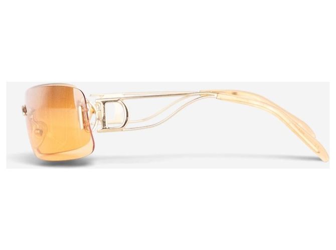 Occhiali da sole Wrap Mask Shield 'Miss Diorella' Dior by Galliano anni 2000 Arancione - vista 3