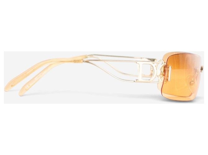 Occhiali da sole Wrap Mask Shield 'Miss Diorella' Dior by Galliano anni 2000 Arancione - vista 4