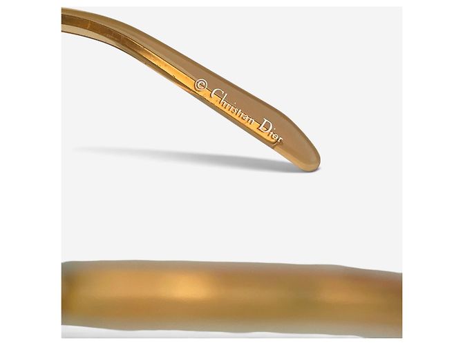 Occhiali da sole Wrap Mask Shield 'Miss Diorella' Dior by Galliano anni 2000 Arancione - vista 8