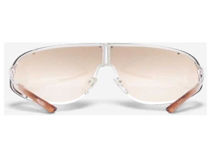 Gafas de sol Dior by Galliano AW00 'Cossack' Wrap Mask Shield Plata - vista 5