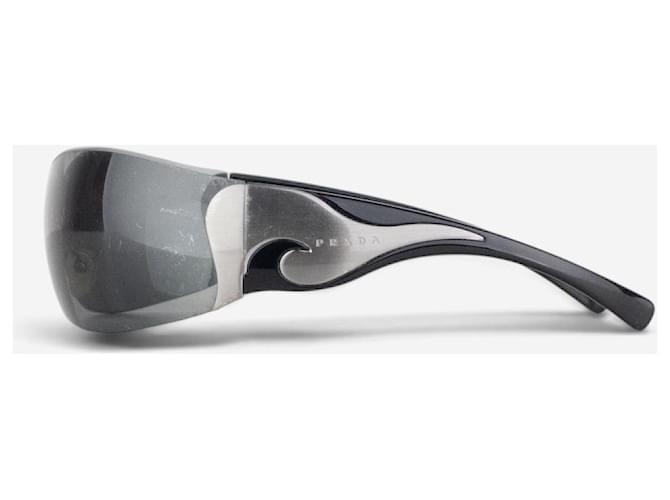 Gafas de sol Máscara Shield Flame Prada SS04 'SRP58F' Negro - vista 3