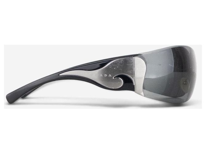 Gafas de sol Máscara Shield Flame Prada SS04 'SRP58F' Negro - vista 4