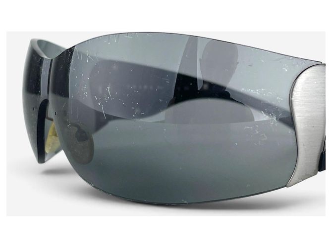 Gafas de sol Máscara Shield Flame Prada SS04 'SRP58F' Negro - vista 7