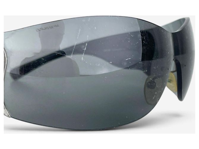 Gafas de sol Máscara Shield Flame Prada SS04 'SRP58F' Negro - vista 8