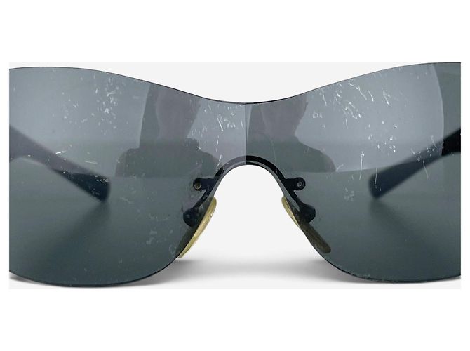 Gafas de sol Máscara Shield Flame Prada SS04 'SRP58F' Negro - vista 9