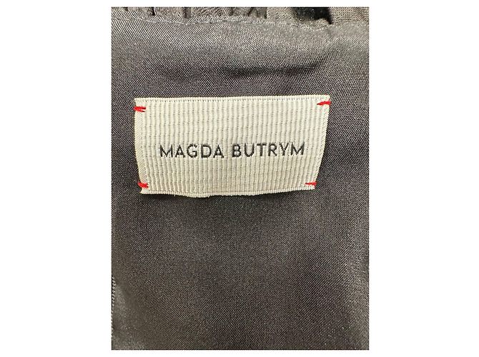 Magda Butrym schwarzes Mini-Kleid mit Rüschen und One-Shoulder Sz.38 gebraucht - Ansicht 4