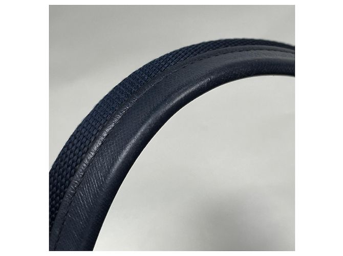 Borsa Tote Prada in nylon blu navy - vista 5