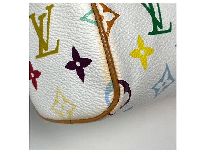 Borsa a mano Louis Vuitton Mini Speedy Bianco - vista 4