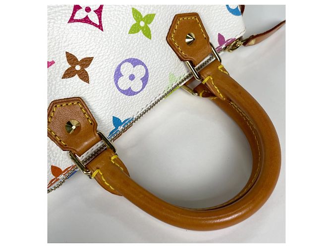 Borsa a mano Louis Vuitton Mini Speedy Bianco - vista 6
