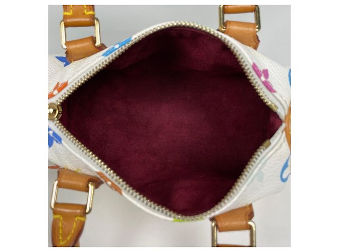 Borsa a mano Louis Vuitton Mini Speedy Bianco - vista 8