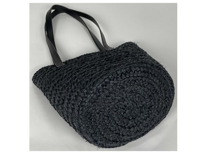 Borsa Tote Saint Laurent Panier Small Nero - vista 2