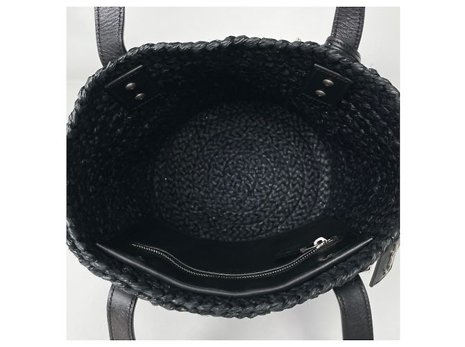 Borsa Tote Saint Laurent Panier Small Nero - vista 7