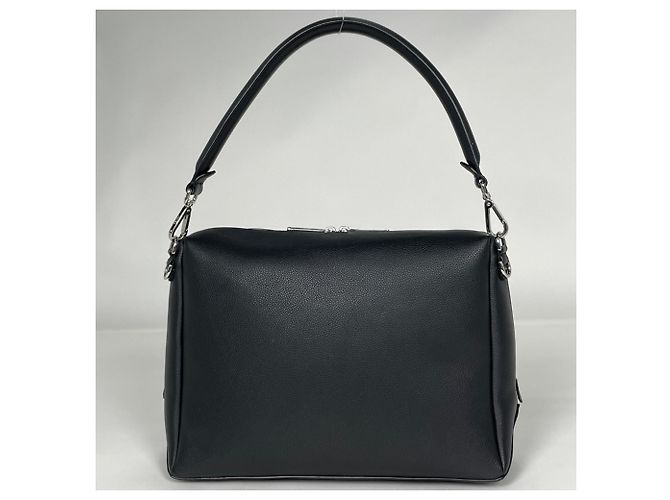 Fendi Louis Large 2-Way Lederhandtasche Schwarz - Ansicht 3