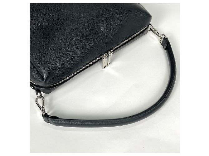 Fendi Louis Large 2-Way Lederhandtasche Schwarz - Ansicht 8