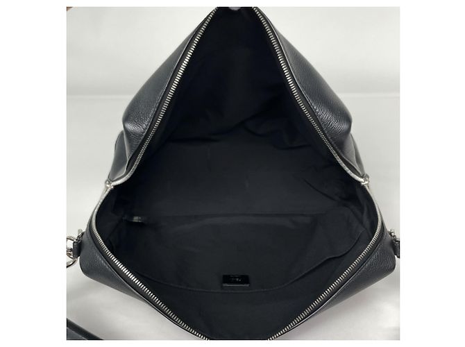 Fendi Louis Large 2-Way Lederhandtasche Schwarz - Ansicht 9