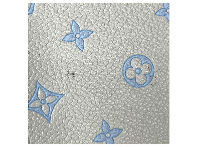 Louis Vuitton Pochette Felicie Chain Wallet Bianco Blu - vista 4